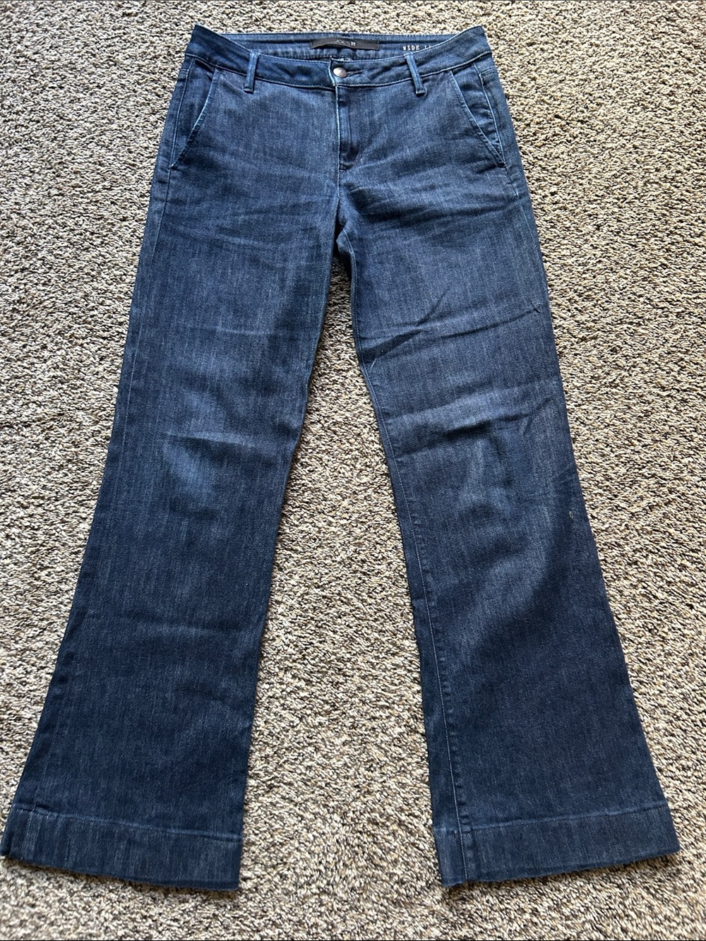 Joe's Jeans Dark Wash Wide Leg Cashmere Blend Trouser Jeans Size 28